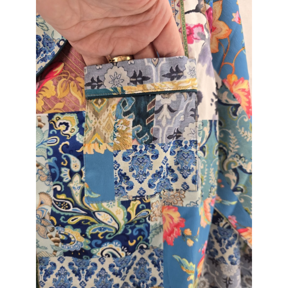 Tohani Collection NWT 2 Piece Pajamas Colorblock Designs Pants /Shirt LADIES Med - Picture 5 of 16